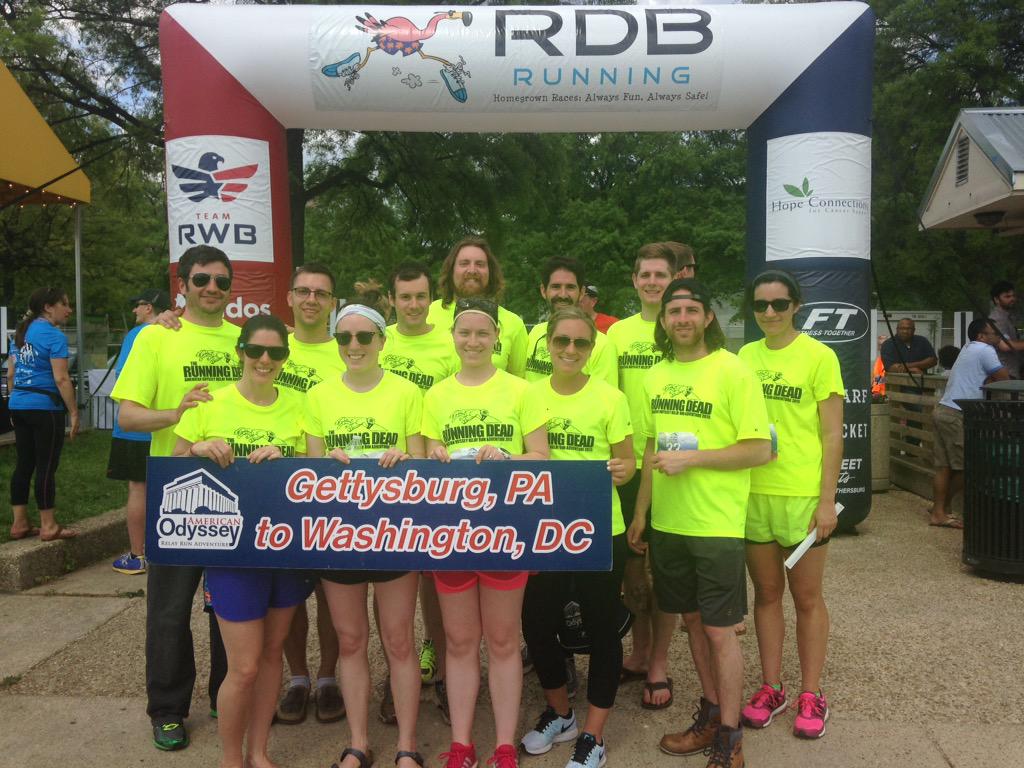Runnindeadrelay's tweet photo. Done done done.  Hollie crushes the last leg. Literally crushes it. http://t.co/8SkIX8voS0