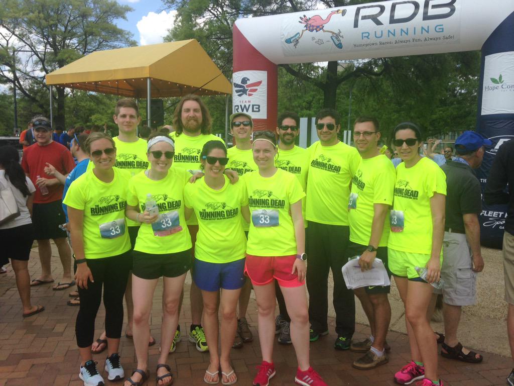 Runnindeadrelay's tweet photo. Team Running Dead.  Finished at 3:00. http://t.co/OHj0BjlKUq