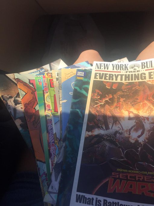 Just left #FreeComicBookDay at @theSHQ I love that place! I hope everyone takes part of this check ur<a href="/tag/freecomicbookday"class="tags">#FreeComicBookDay</a><a class="tags" target="_blank" title="On Twitter" href="/?out=eyJ0eXAiOiJKV1QiLCJhbGciOiJIUzUxMiJ9.eyJpYXQiOjE3MjQ4MzA0OTcsImlzcyI6InR3cG9ybnN0YXJzLmNvbSIsIm5iZiI6MTcyNDgzMDQ5NywiZXhwIjoxNzU2MzY2NDk3LCJyZWRpcmVjdF91cmwiOiJodHRwczovL3R3aXR0ZXIuY29tL3RoZVNIUSJ9.7Q0kjGA37JNJaKQOwg2Qa-tQ3NocUQGYtOrpogNzzbtfu-VzygzSOaesjirjsHnK75GQMV3hf5wem3fZUvI2qg">@theSHQ</a>