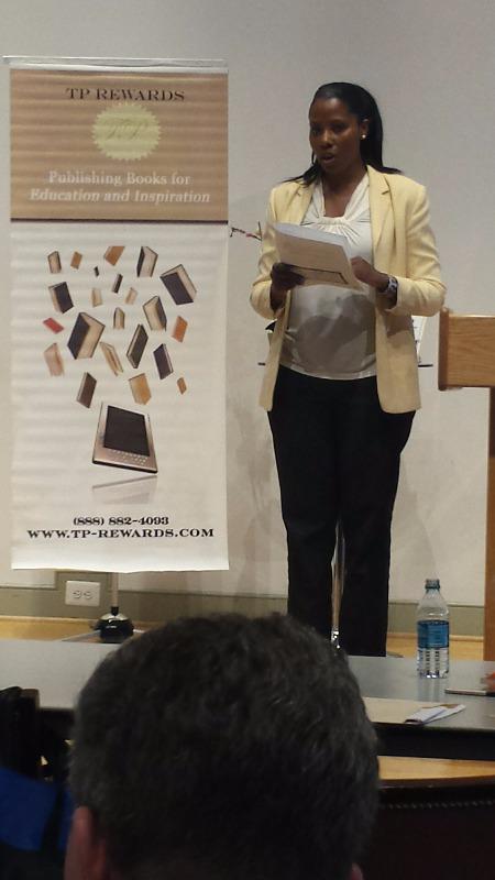 TPRewards's tweet photo. CEO Tenickia Polk discussing the publishing portion of our workshop. http://t.co/1mjjQs3bLw