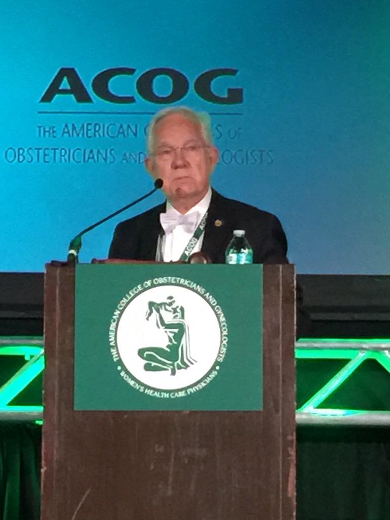 DrMichelleOwens's tweet photo. Glad to see this familiar face at the podium! My mentor and friend...#ACOG15 #ACOGfamily http://t.co/w0UBXpP6ni