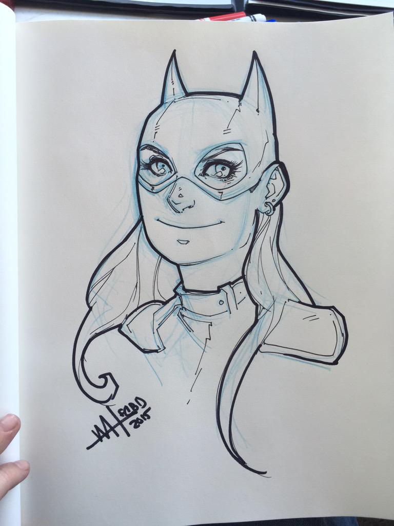 MeghanHetrick's tweet photo. So busy! Meghan is drawing like a madwoman! Here's more sketches!! #borderlandscomics #FCBD2015 http://t.co/k5WSuriuCC