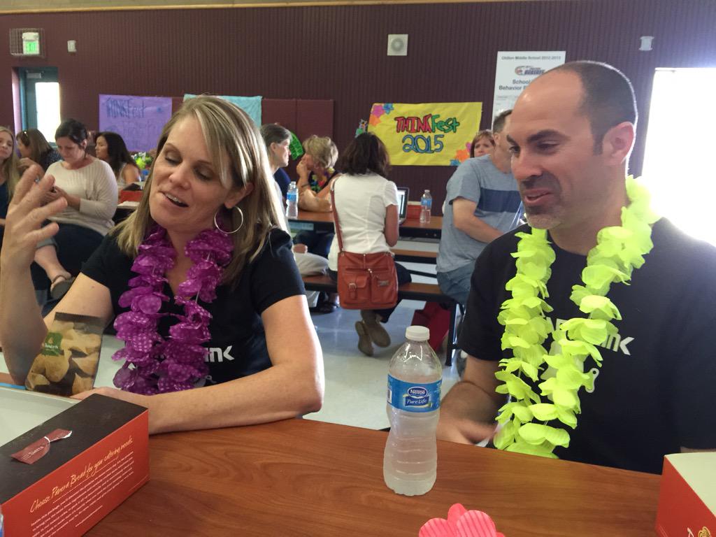 EdTechSpec's tweet image. Amazing #teamThink members @kshevy and @miglla at #rcsdk8 #thinkFest2015. What a great event! &amp;amp; Awesome teachers!