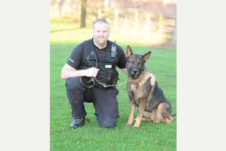 NorthantPolDogs's tweet photo. Mixed emotions about tonight's shift. My last operational shift with this fella. Will miss him....... http://t.co/9m6XOkoY04
