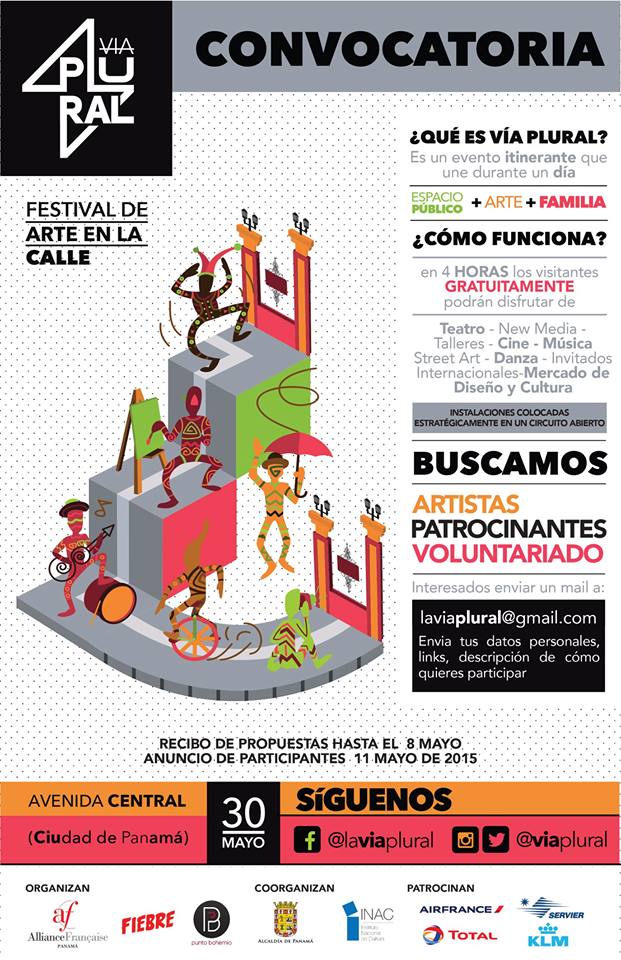Panamaalcaldia's tweet photo. Comparte tu arte en el Festival #VíaPlural , tienes hasta el 8 de Mayo para presentar tu propuesta http://t.co/trIhXkfwNK