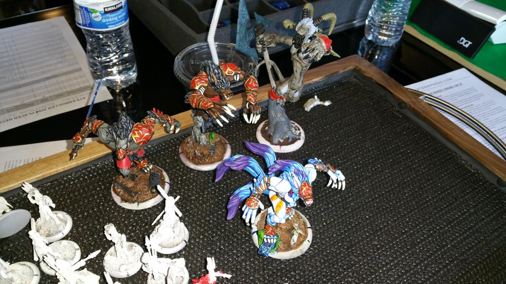 TheOmnus's tweet photo. #wtfamazing Will Hellebrand's Warpwolves! #seattleopen @MoxBoarding @privateerpress http://t.co/U698tEPXx5