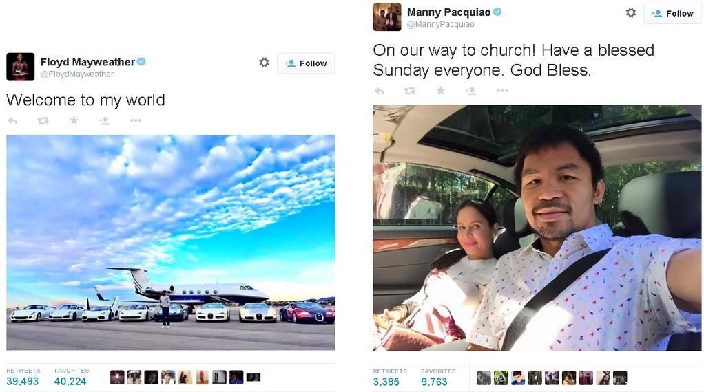 Who are you routing for? #PacquiaoMayweather