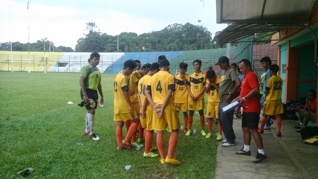Arahan coach wahyu kepada para pemain sebelum pertandingan #PSBmuda