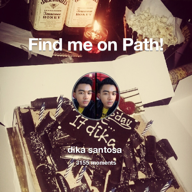 DominicDika's tweet photo. I've shared 3,155 memories with my friends on #Path - see them now at http://t.co/GRsAhjwbtc! #thepersonalnetwork http://t.co/ep34jCZVic