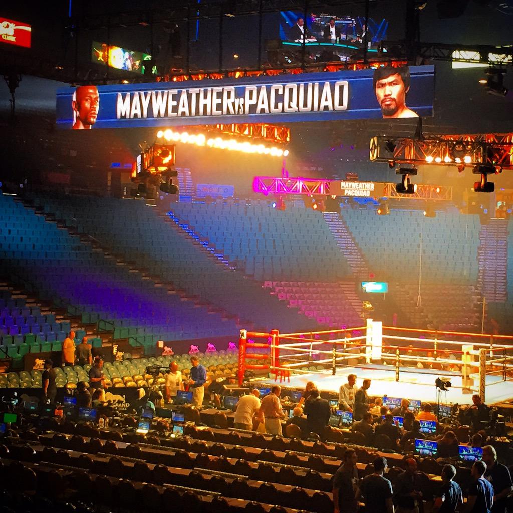 ats_fight's tweet photo. 3.5 hours to #MayPac #FightNight! #MayweatherPacquiao @MGMGrand http://t.co/scV9r8B2fC