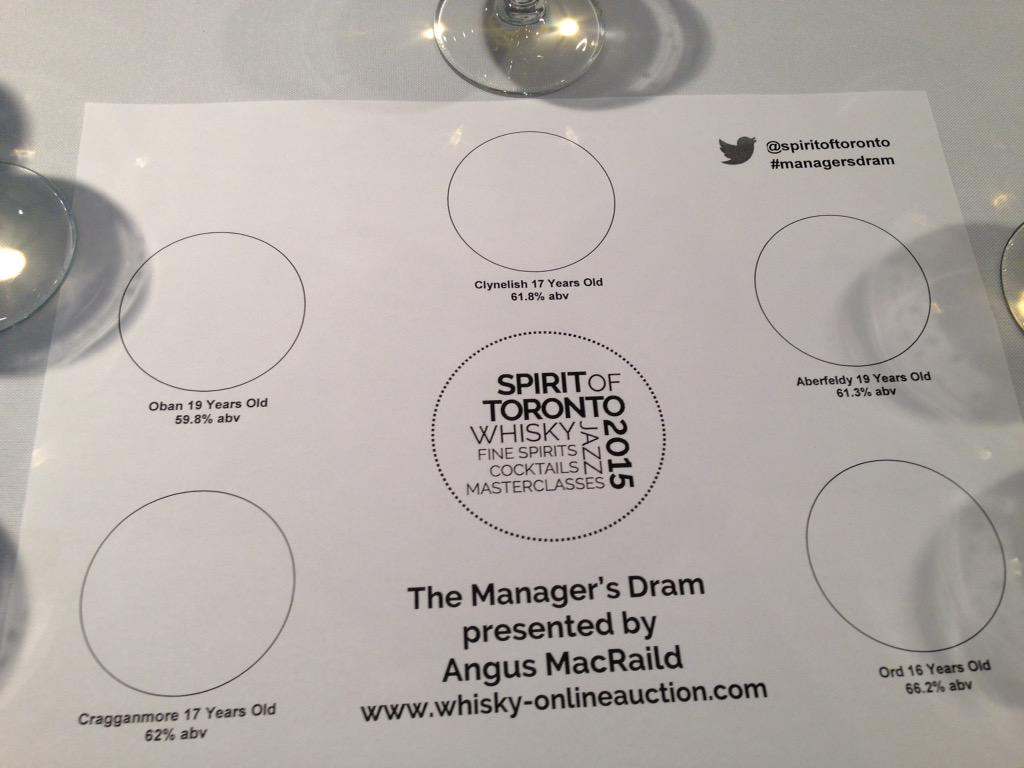 G2Whisky's tweet photo. Angus is back @SpiritofToronto #managersdram http://t.co/S2fKoB5hAJ