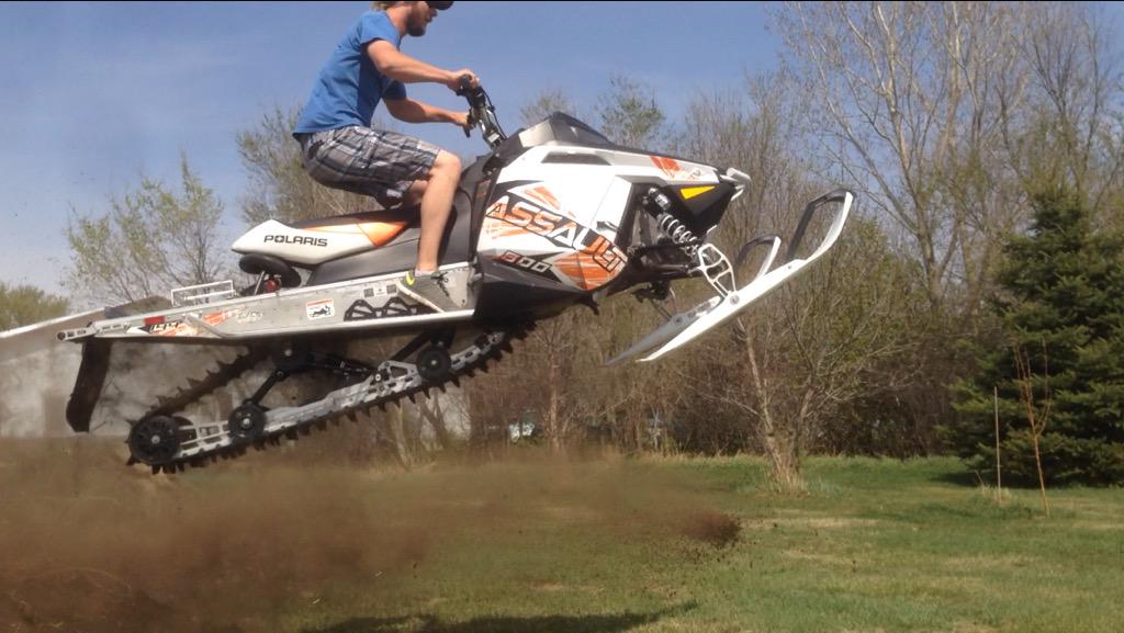 When there's no snow but you want to ride anyways. #SledLife