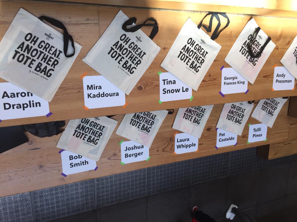 psugd's tweet photo. Vip speaker section! Talks start at 7:30 and student work at 4:30! Open to the public @WiedenKennedy! #BeHonest2015 http://t.co/7zXFYbzabY