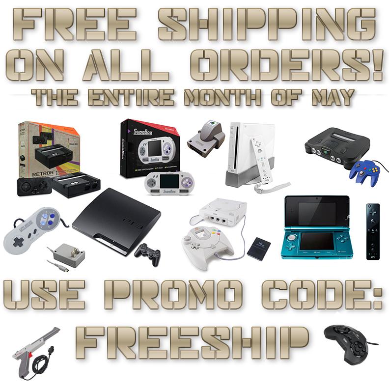 VandalsGames's tweet photo. Free shipping on all orders this entire month! #n64 #snes #xboxone #ps4 #nes #sega #nintendo #playstation #xbox http://t.co/SeRVj14fUu