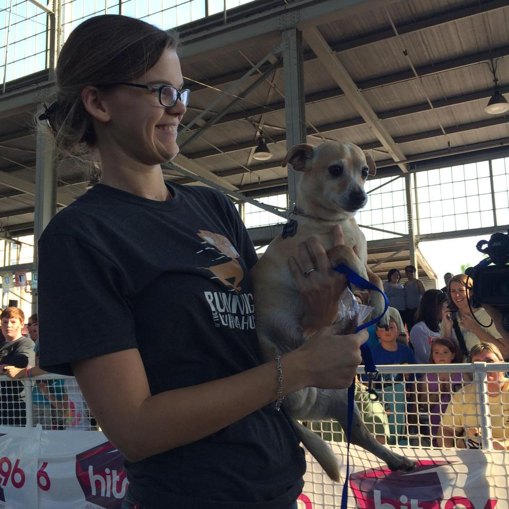 chrismanderson's tweet photo. Three legged Milo won his heat #ROTC8 http://t.co/oNitF7fUIA