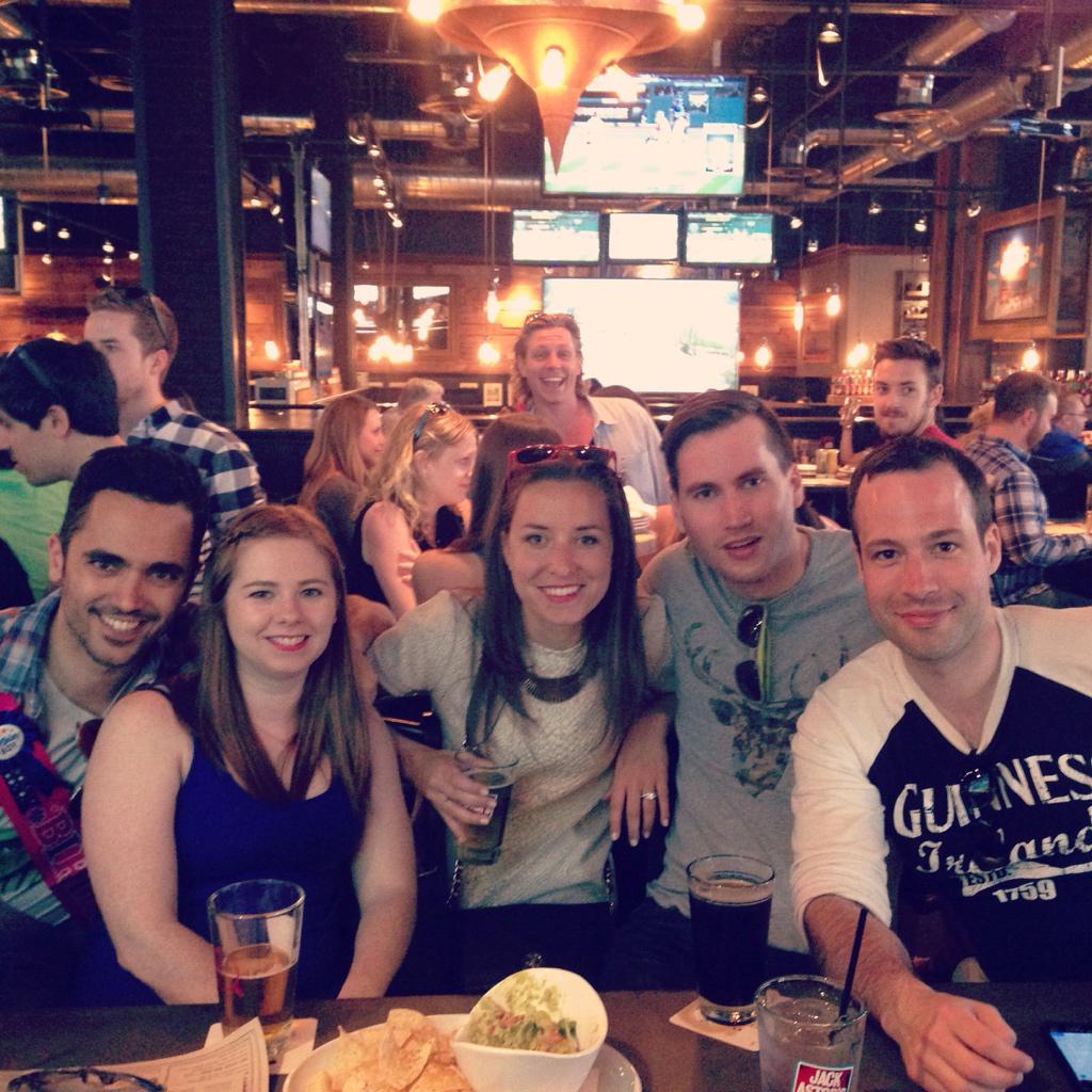 ejbrooks's tweet photo. #bs2k hits up the new @Jack_Astors #jackslansdowne! Andreas, our bartender, is awesome! 🙌🏻 http://t.co/a7P37YtfhY