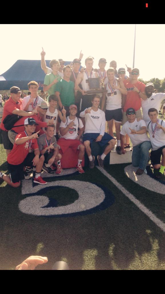MRAAthletics's tweet photo. TRACK &amp; FIELD: The MRA boys won the AAA State championship - first time in school history!!! http://t.co/SG8RupZqVZ