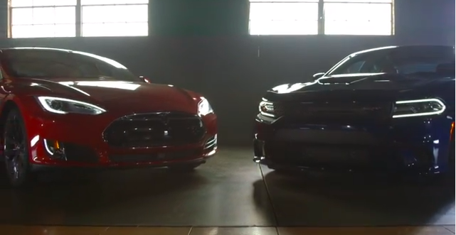 carbooq's tweet photo. Head to Head with the #Dodge #Charger #SRT #Hellcat against the #Tesla #ModelSP85D
http://t.co/GjjqBXYKmM http://t.co/5S5earKvfO