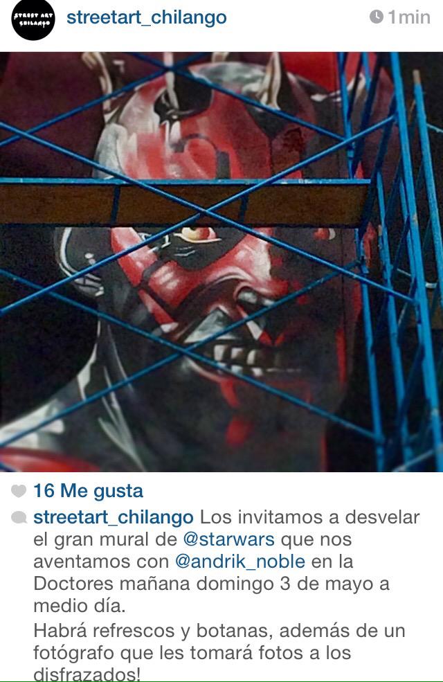 wookie_williams's tweet photo. Rockea lo que está haciendo @StreetArtDF para #MayThe4thBeWithYou 
Nos vemos mañana! http://t.co/j66axC3bIH