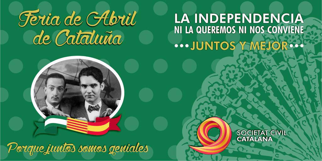 Societatcc's tweet photo. Esta noche seguimos repartiendo flyers en la Feria de Abril de Cataluña http://t.co/Pnl6jfUl0E