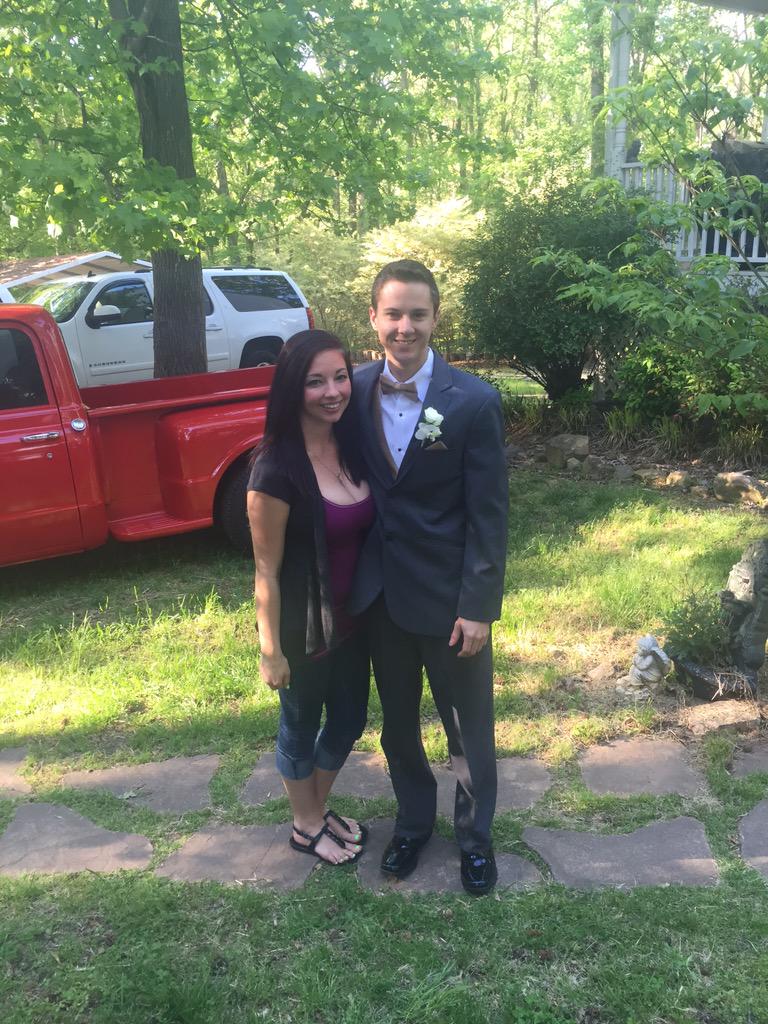 carson_ayee's tweet photo. I wouldn't have changed a thing about today! 💜 the girls looked beautiful and the men were sharp! be safe &amp; have fun! http://t.co/5gbalYcBlv