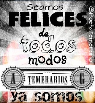 StaffTemerarios's tweet photo. Seamos felices con @los_temerarios @UnaLagrimaMas @ClubEstabaSolo @FansTemerarios @TemefansMundial @AndabloNorma http://t.co/qn6QN7TNbI