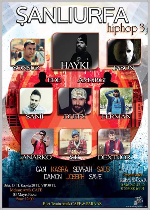 Şanlıurfa için rap vakti. @Hayki34 Tepkiyi alırken heyecanlıydım bide bu konserde. @tepkimaze saygı duyulacak ikiadam