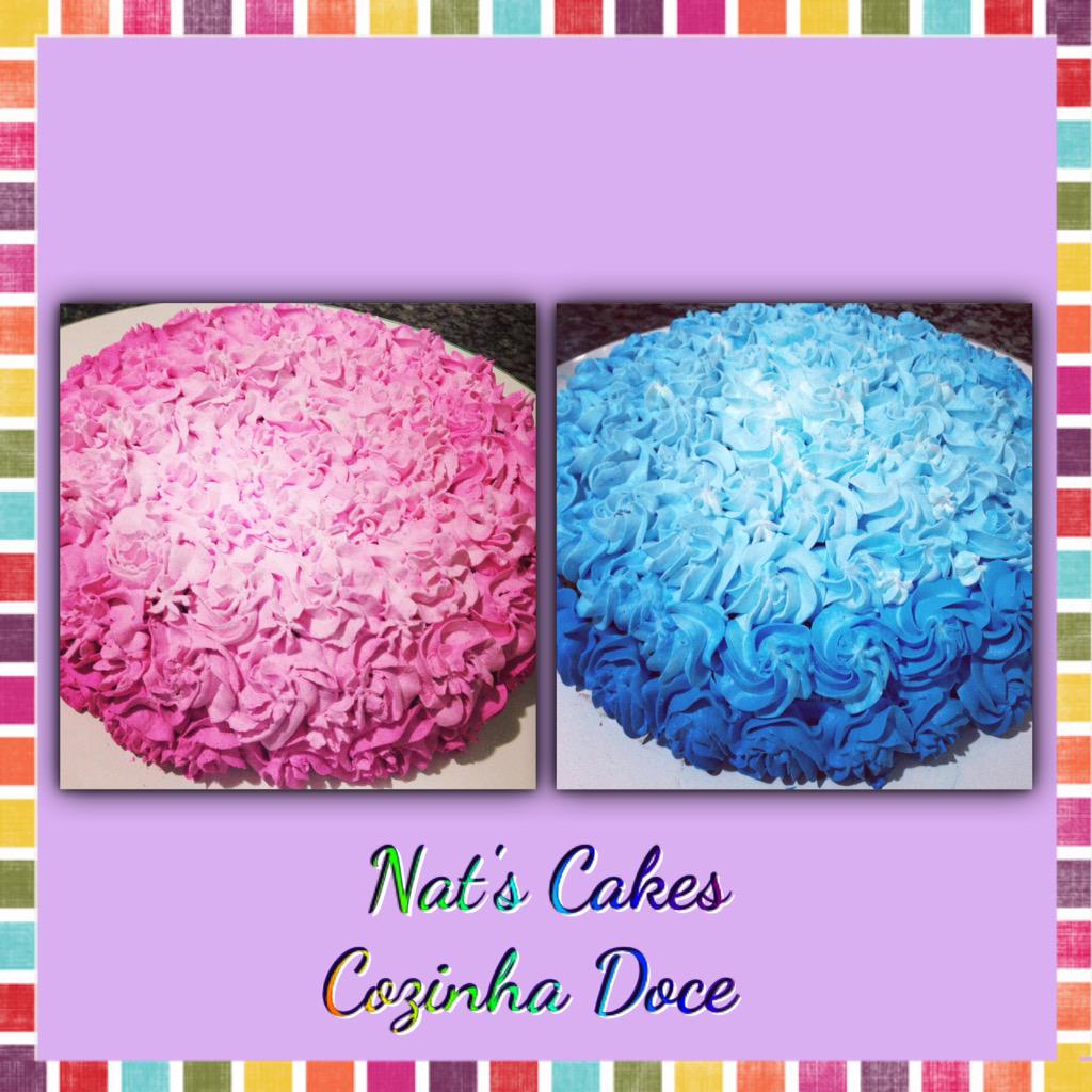 npf1504's tweet photo. Bolos Pink and blue ! 😍 #Nat'sCakes  #cozinhadoce #boloslindosdecomer http://t.co/7OiKGjPS5j