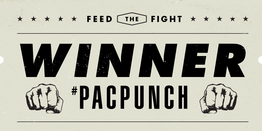 wingstop's tweet photo. You threw the punches and picked #PacPunch as your champ. Let's see who dominates in the ring. #MayPac http://t.co/zfxzdEMeDl