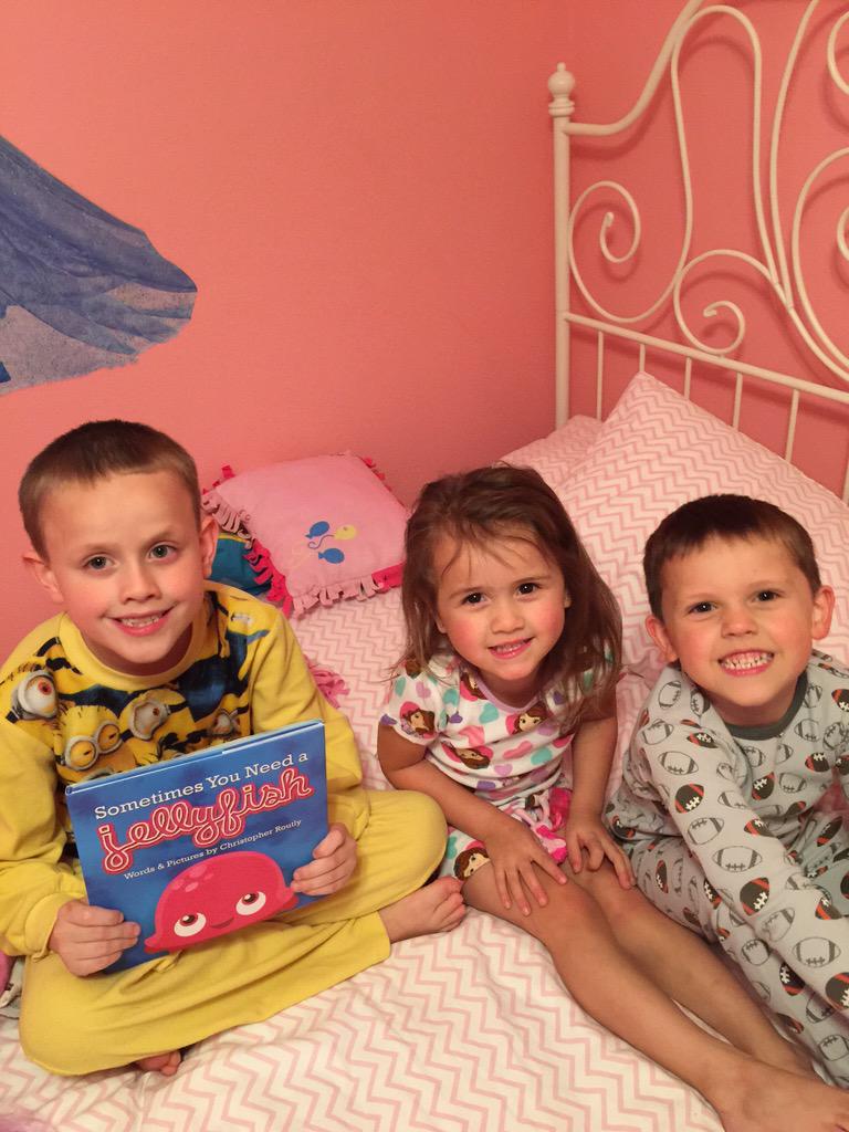 We finally got to sit down as a family and read <a href="/ChrisRoutly/">Chris Routly</a>'s <a href="/JellyfishBook/">Jellyfish Book</a>. Get your copy today! #JellyfishBook