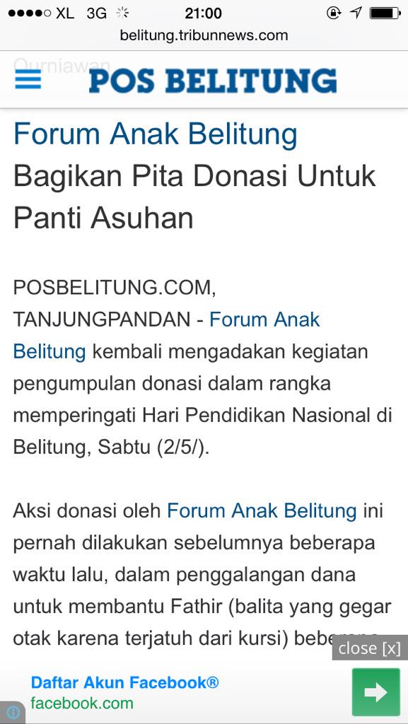Forum Anak Belitung tweet media