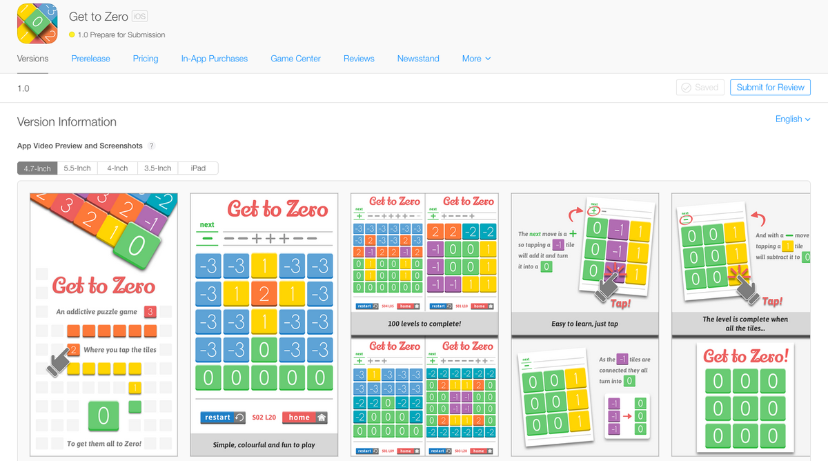 RiceAndChips's tweet image. Well there we go, it's out of my hands now. My @GetToZero game has been submitted for review!! :D #gamedev #indiedev