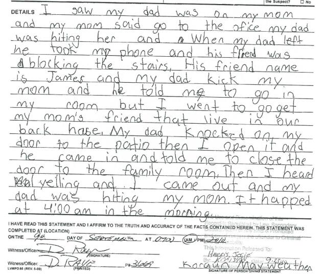 IllSueYa's tweet photo. Mayweather's son's letter describing his father beating up his mother. But let's all keep pretending he's grand. http://t.co/moGdZeiJPe