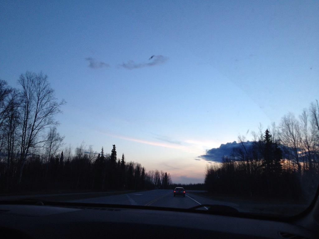 Another beautiful day? Night? #alaska #alwaysdaylight #10:15