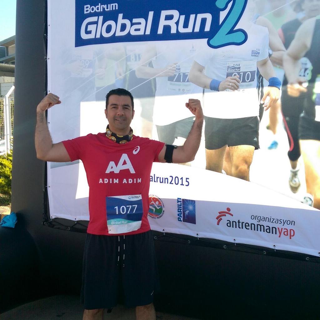 TwitDayi's tweet photo. ..e bize de sadece koşmak düşüyor! 😉 #GlobalRun2015 #adimadim #iyilikpesindekos http://t.co/sO9Sj4j0B7