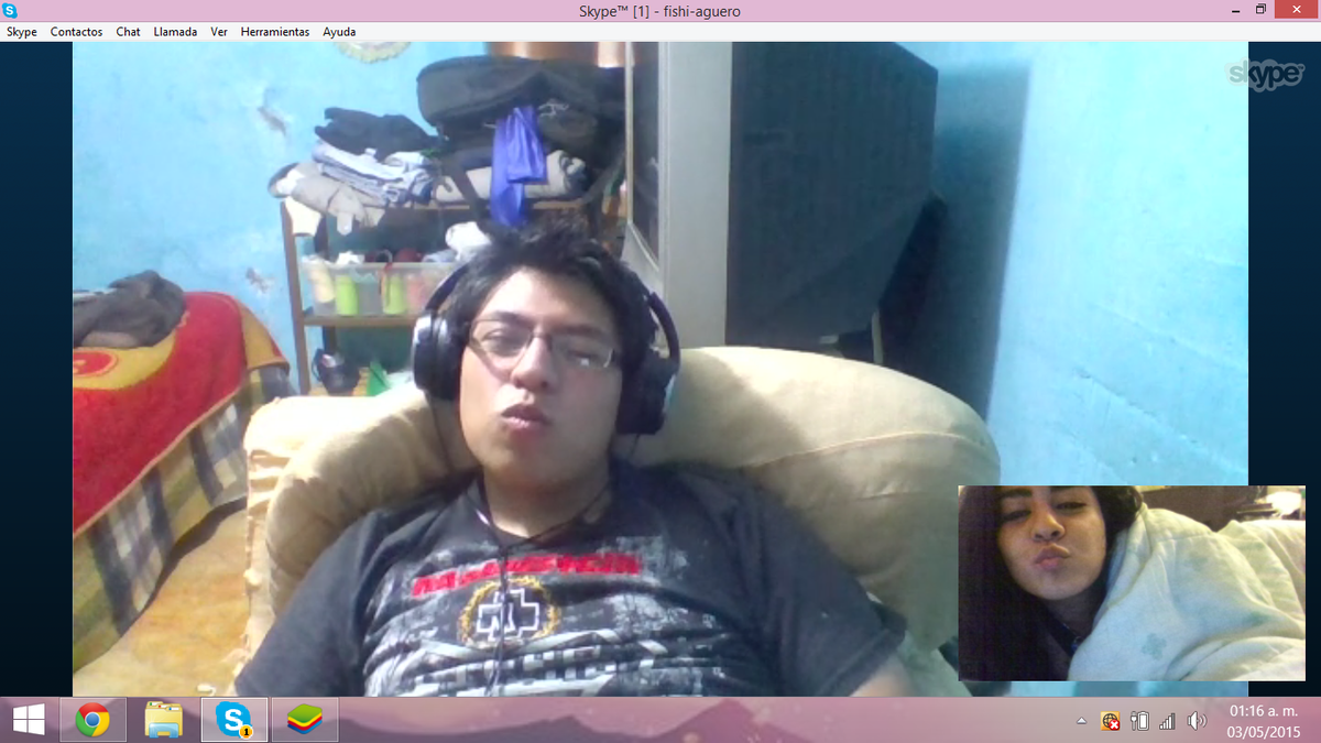alizeaguero's tweet photo. #Skypeando :3 @653blackdragon http://t.co/0801ApbvPA