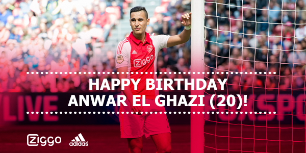 AFCAjax's tweet photo. Happy birthday @AElGhazi7! De #Ajax-aanvaller is vandaag 20 jaar geworden! http://t.co/QnYrXQxSAd