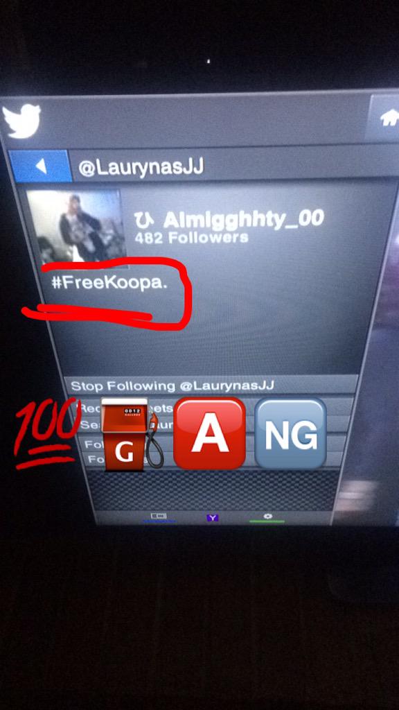 Jaredd_mj's tweet photo. Real โฝ๏ธ๐
ฐ๐ shit๐ค @LaurynasJJ @dustinn_piercee ๐ฏ๐ฏ #freekoopa http://t.co/Wqw0aK6KLf