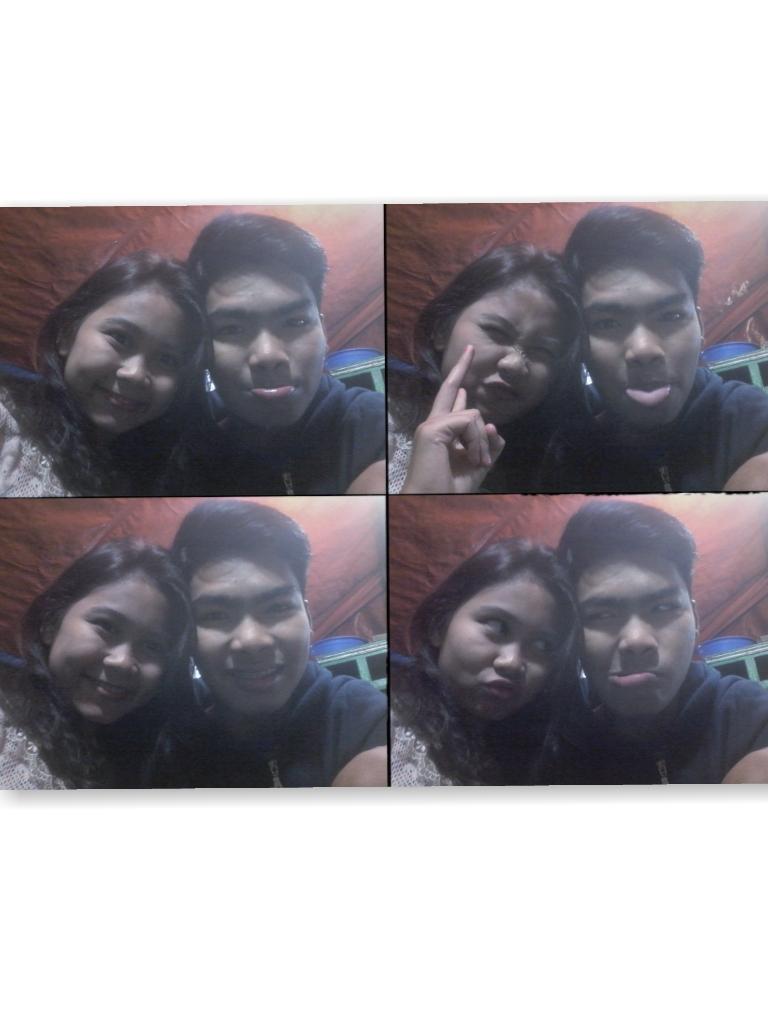 Ekarachmaaaa's tweet photo. a couple unique weird but it can make every day a smile hihi I love you till my breath stop 😘💜💜 http://t.co/ZBi6jwZdCD