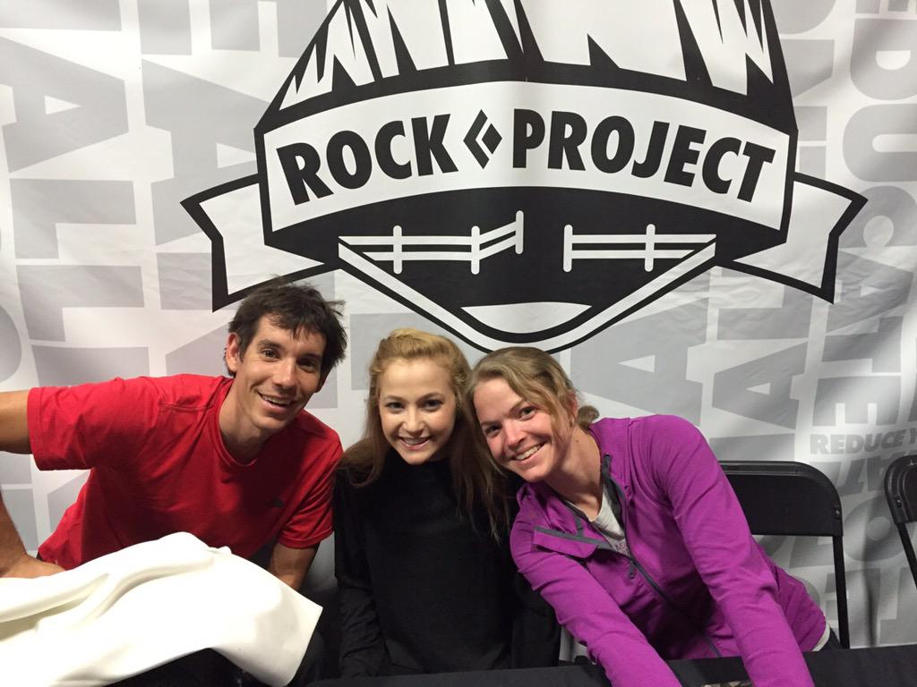sashadigiulian's tweet photo. Protect and Preserve #rockproject @accessfund with @AlexHonnold @payne_angela #committothepact http://t.co/23Z3RHZvPh