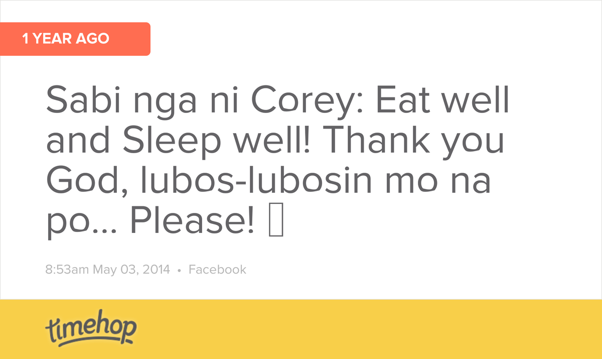 aprilmingoa's tweet photo. Almost 1 year na pala... :) sana may good announcement ulit this year... http://t.co/AlghKoDXqr http://t.co/CvMJPCqWML