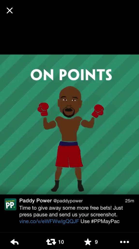 aserv9's tweet photo. @paddypower #PPMayPac http://t.co/UyI1kvmWdq