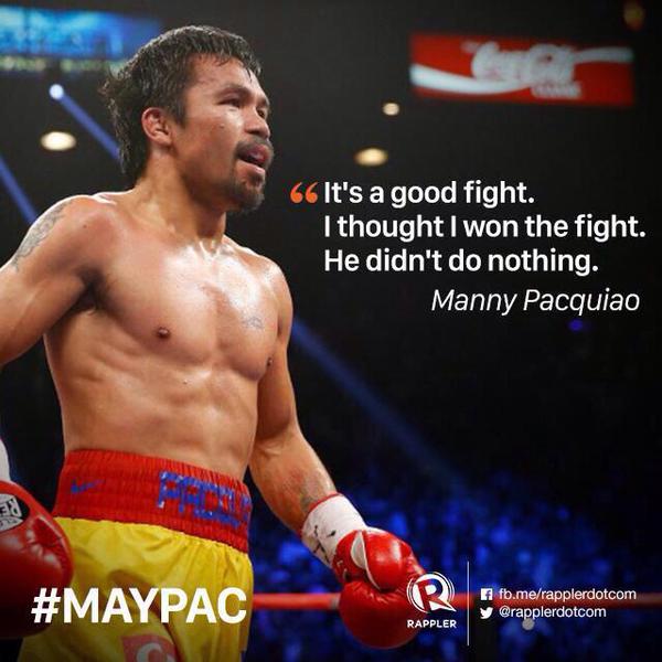 joanrizelle's tweet photo. I'll always be proud of you, @MannyPacquiao. #MayPac http://t.co/rN861KQh5x