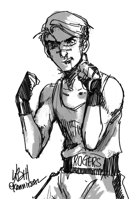 kannibal's tweet photo. I am just a poor boy, though my story's seldom told #SteveRogers #tinySteve #fightforcountry #frustratedsketches http://t.co/vxieBhBRIb