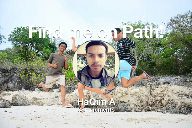 abdullakiim's tweet photo. I've shared 884 memories with my friends on #Path - see them now at http://t.co/frmS0eT1sF! #thepersonalnetwork http://t.co/uEh6g4GQoI