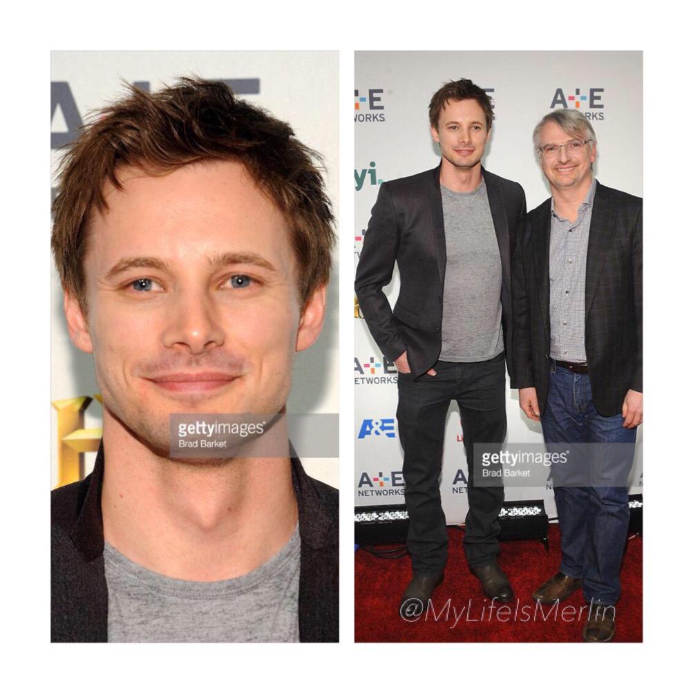 MyLifeIsMerlin's tweet image. _____#new

Bradley James (aka Arthur) at 2015 A+E Network Upfront in New York City. 
-April 30th, 2015.