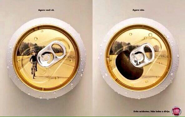Powerful_Pics's tweet photo. Now you see it, now you don't. Poster against drink-and-driving. http://t.co/JOoiBOiQzN