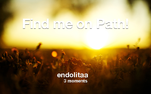 Find me on #Path now! Go to: path.com! #thepersonalnetwork