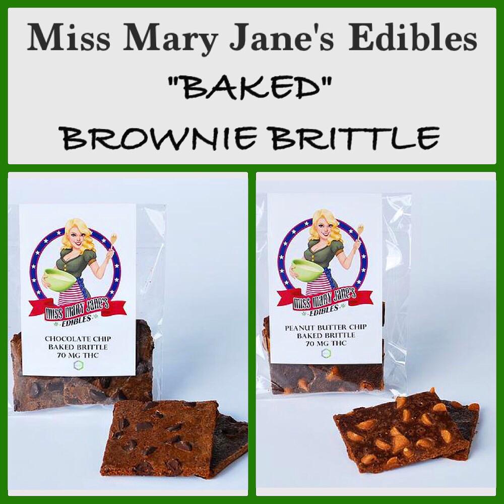 MMJCalifornia's tweet photo. My "Baked” Brownie Brittle is baked into crispy, wafer-thin bites. Perfect for discreet medicating. #Edibles http://t.co/lCfYQYFcDk