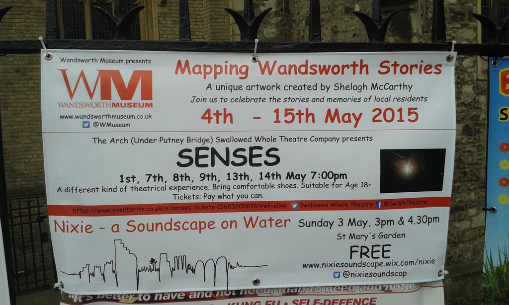nixiesoundscap's tweet image. TODAY our show 3pm&amp;amp;4.30pm YIPEE at StMary&apos;s church Putney in garden. Se you there #WAFchat #putney @wworthfringe